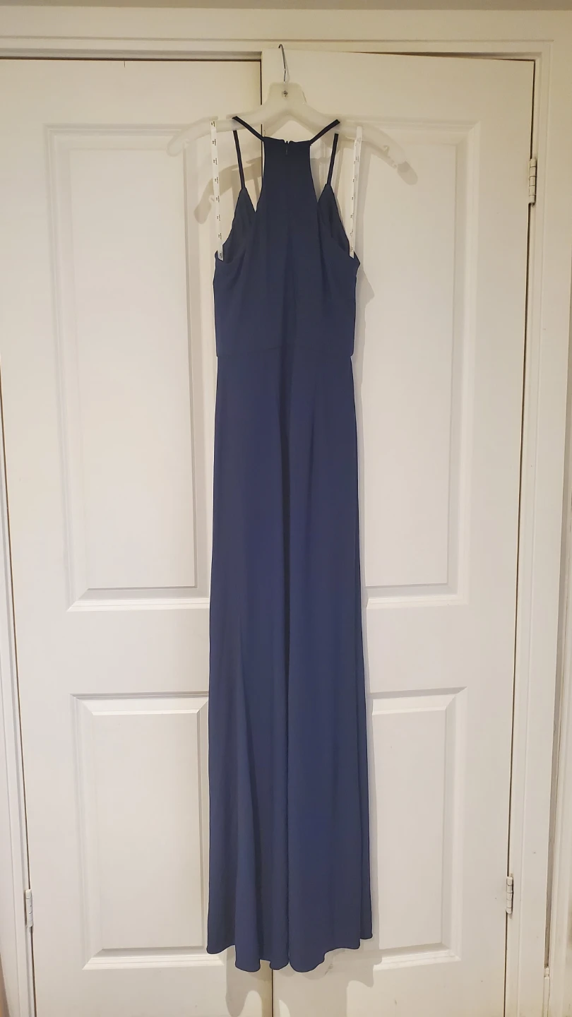 David's Bridal Navy Blue Maxi Dress - photo 2