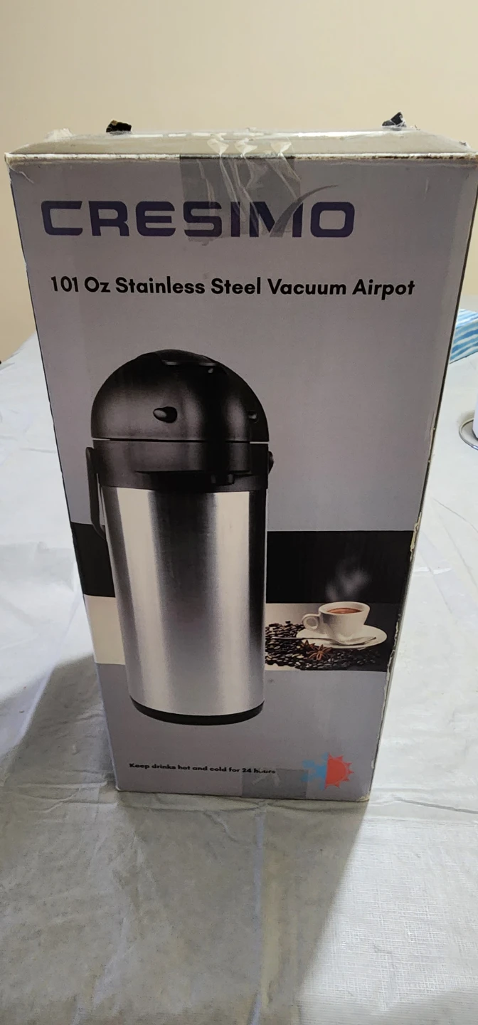 Cresimo 101 Oz Stainless Steel Vacuum Airpot