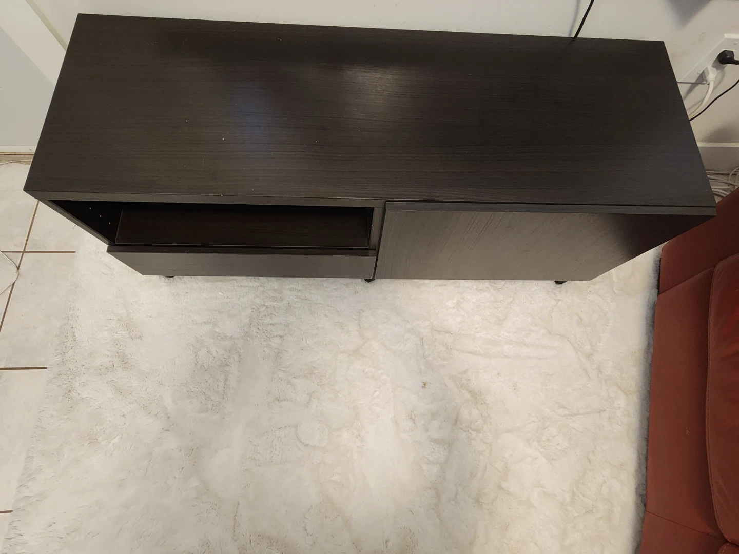Dark Brown TV Stand - photo 2