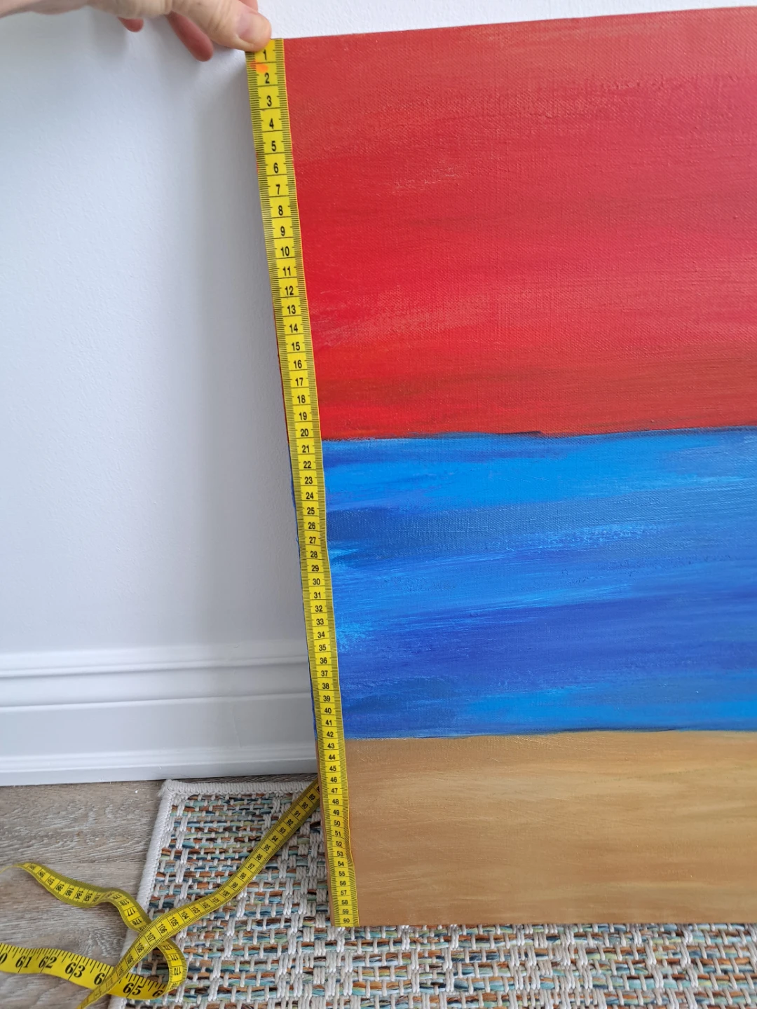 Abstract Painting with 'FE' Symbol - photo 3