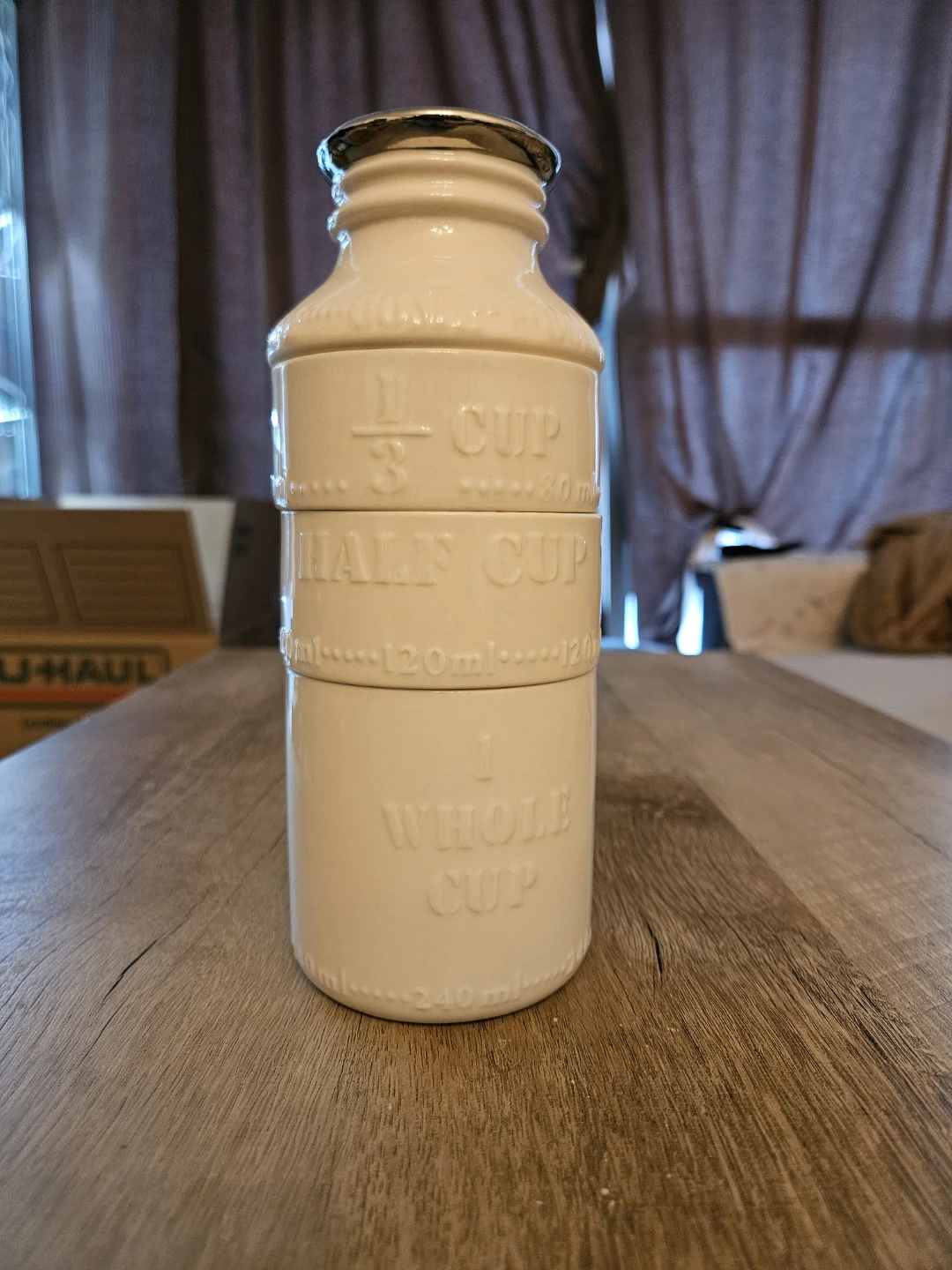 Milk Bottle Ceramic Measuring Cups