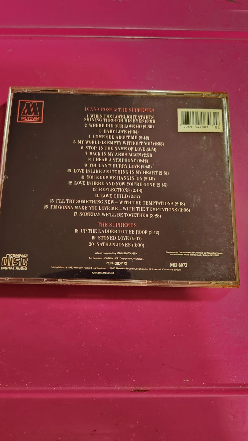 Diana Ross & The Supremes 20 Greatest Hits CD - photo 2