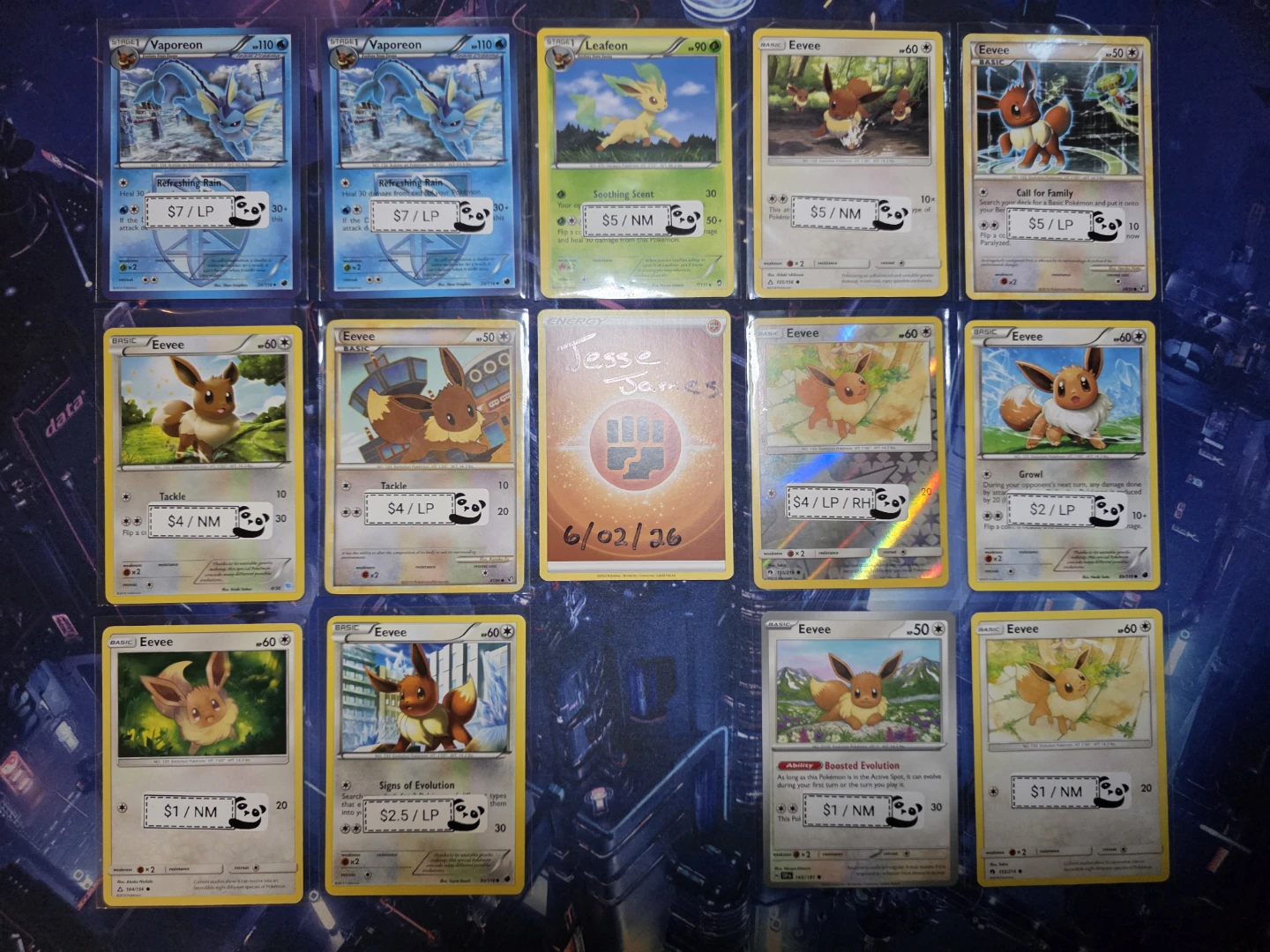 Eevee and Evolution Pokemon Cards - photo 2