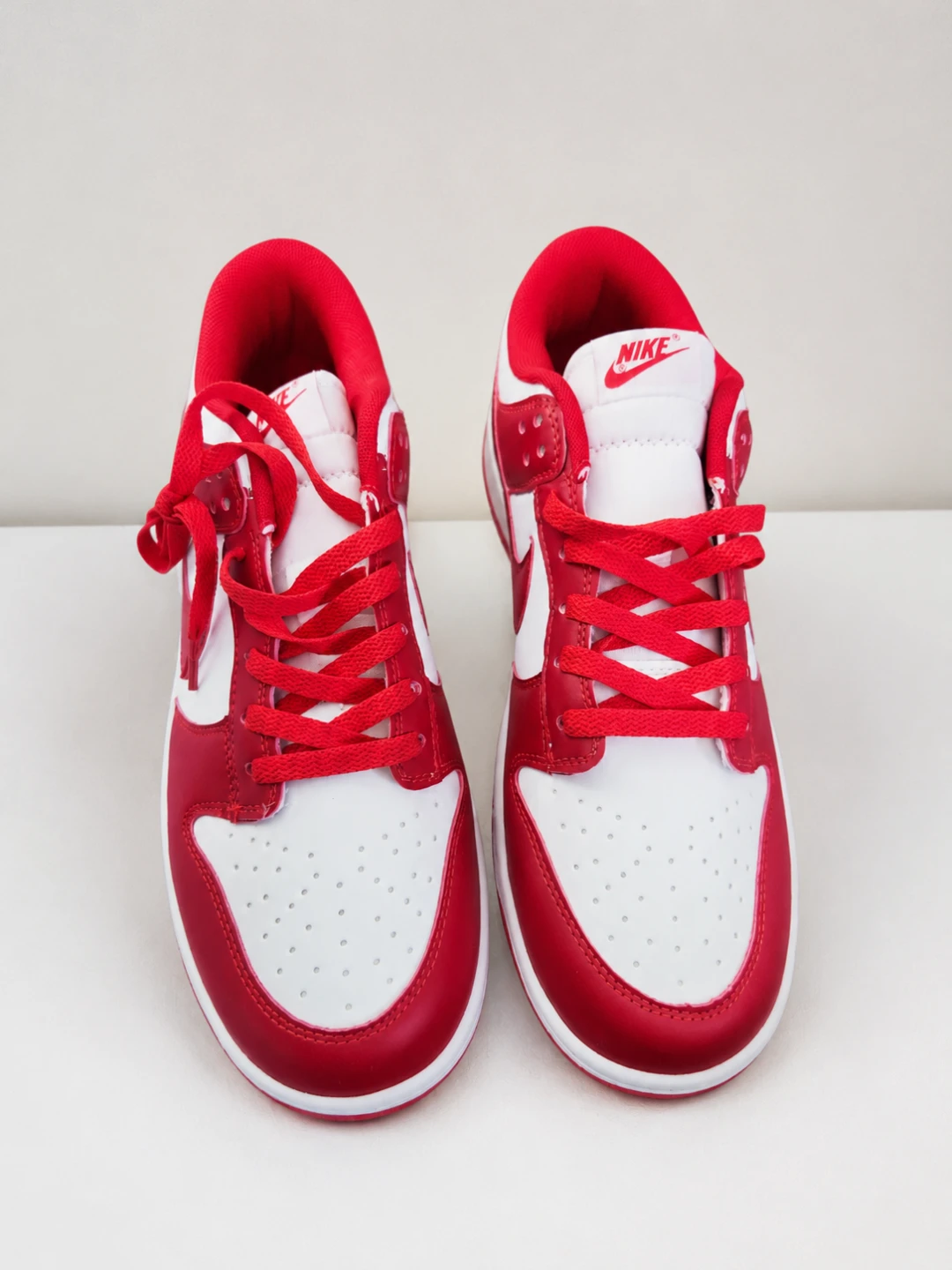 Nike Dunk Low White Red Men's Shoes