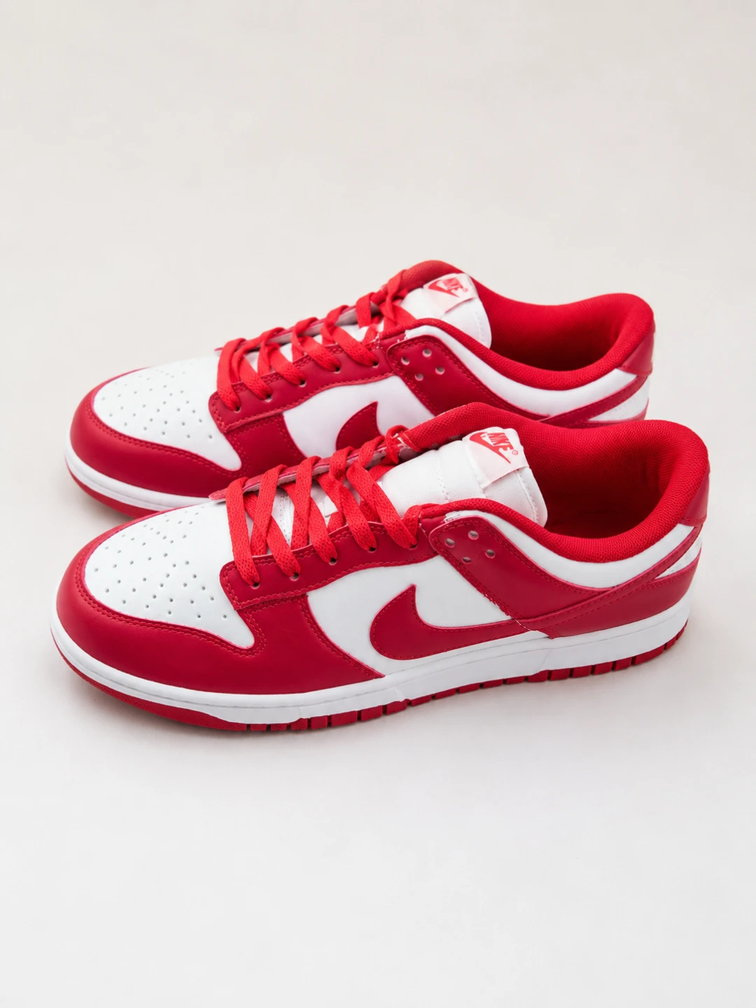 Nike Dunk Low White Red Men's Shoes - photo 2