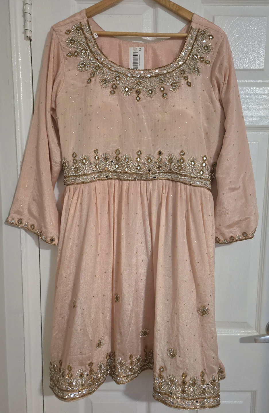 Pink Embellished Kurti for special occasion Size 44