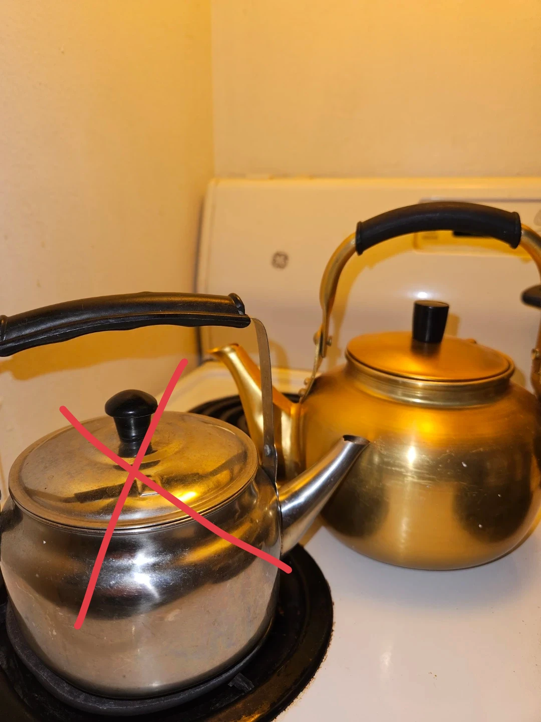 (Moving Sale)Stainless Steel & Brass Tea Kettle
