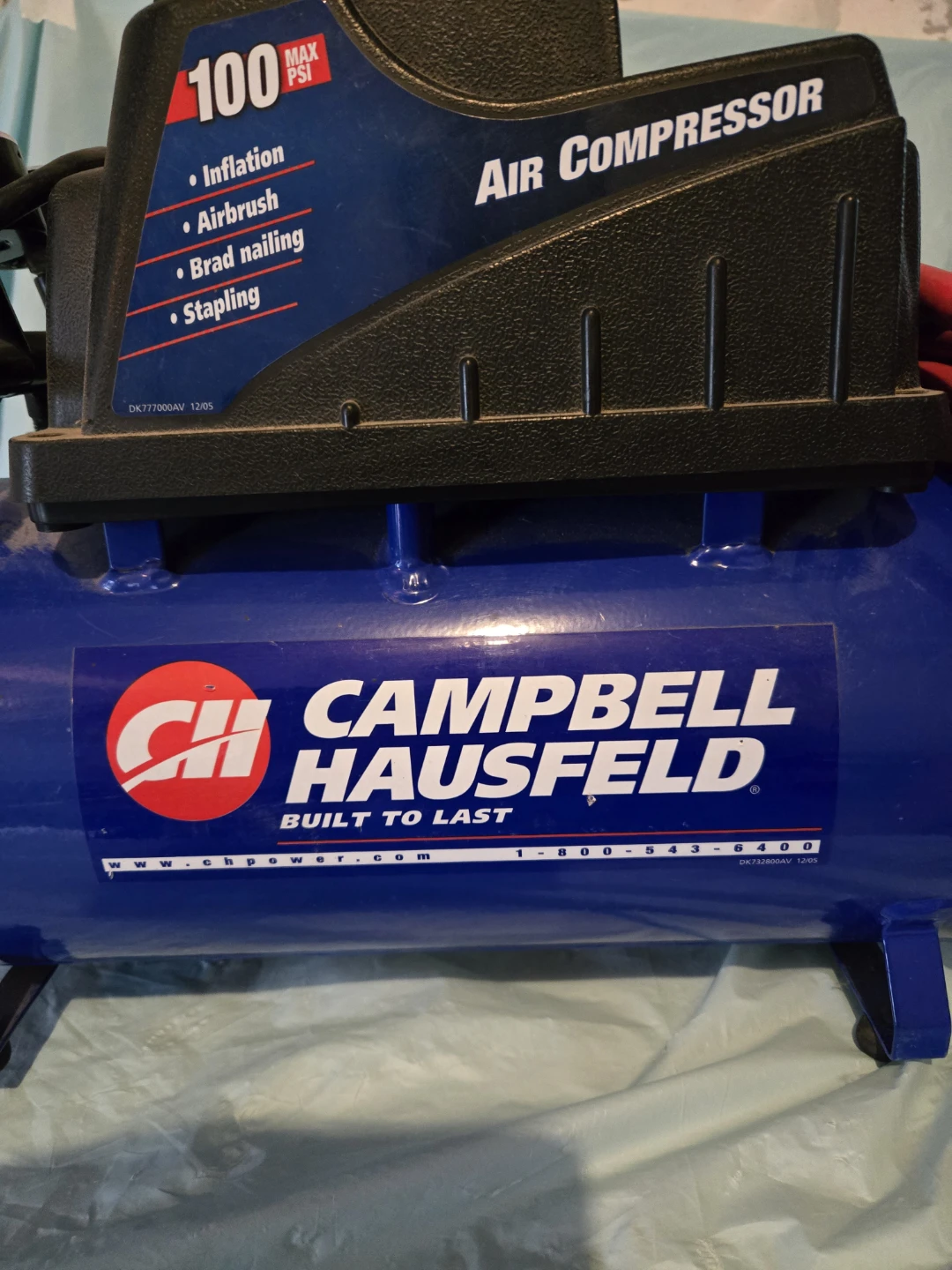 Camphell Hausfeld Electric Air Compressor,3 Hoses,5 Tools - photo 2
