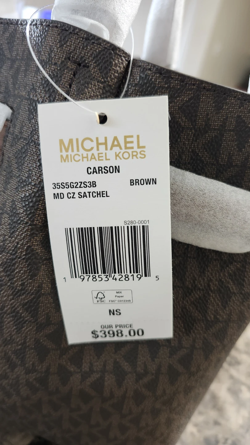 Michael Kors Carson MD CZ Satchel Brown - photo 4