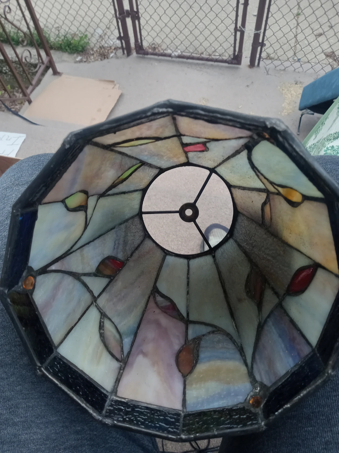 Stained Glass Lamp Shade - photo 2