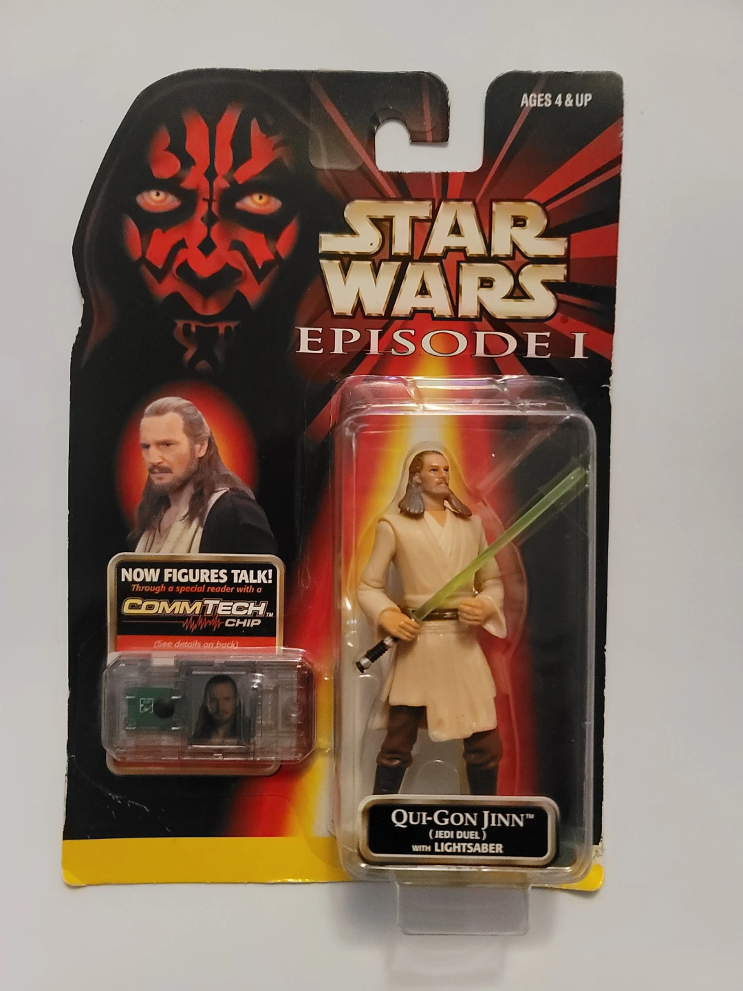Star Wars Episode I Qui-Gon Jinn CommTech Action Figure