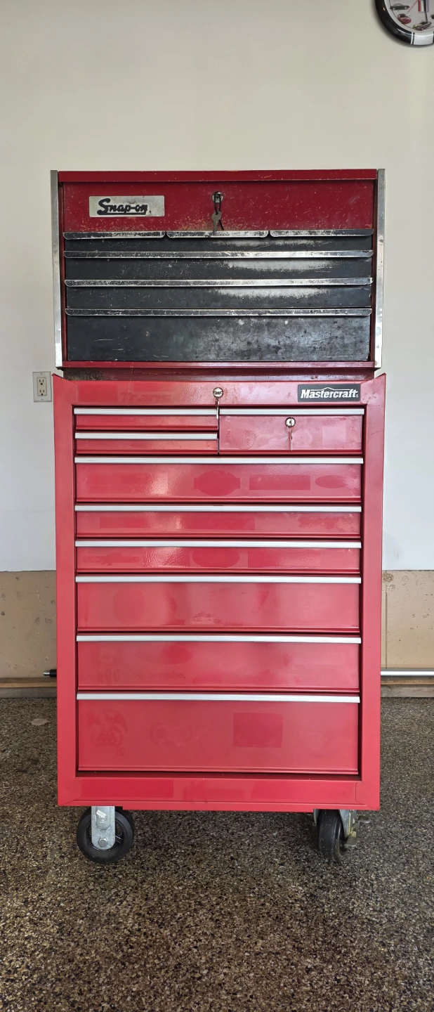 Snap-on and Mastercraft Red Tool Chest