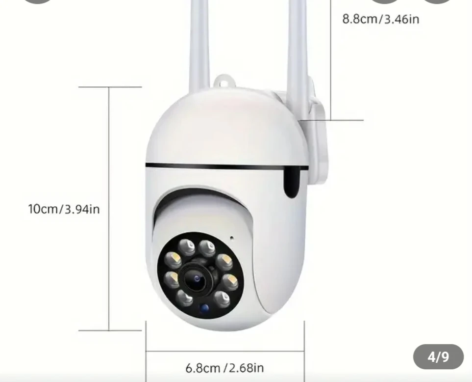 3MP Full HD Security Camera with Motion Tracking and 2-Way Audio