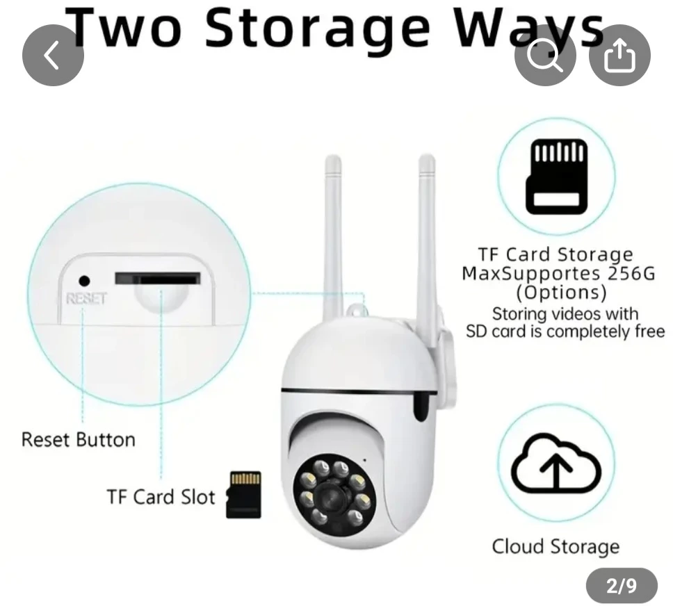 3MP Full HD Security Camera with Motion Tracking and 2-Way Audio - photo 2