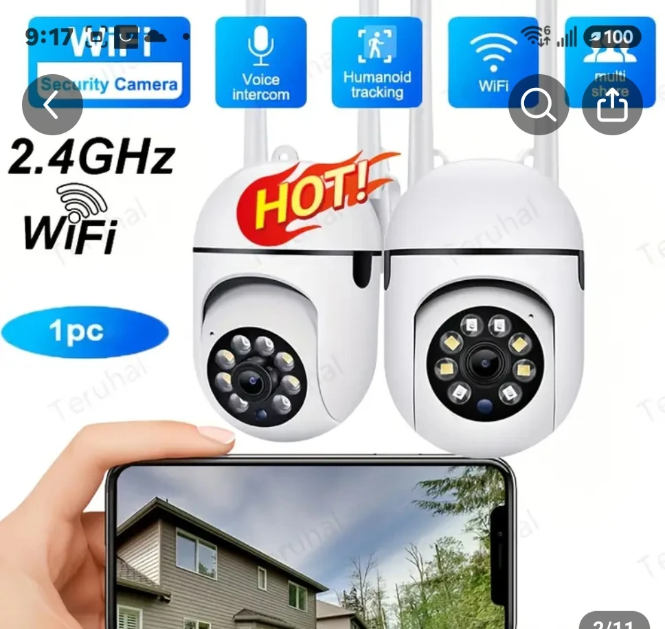 3MP Full HD Security Camera with Motion Tracking and 2-Way Audio - photo 4