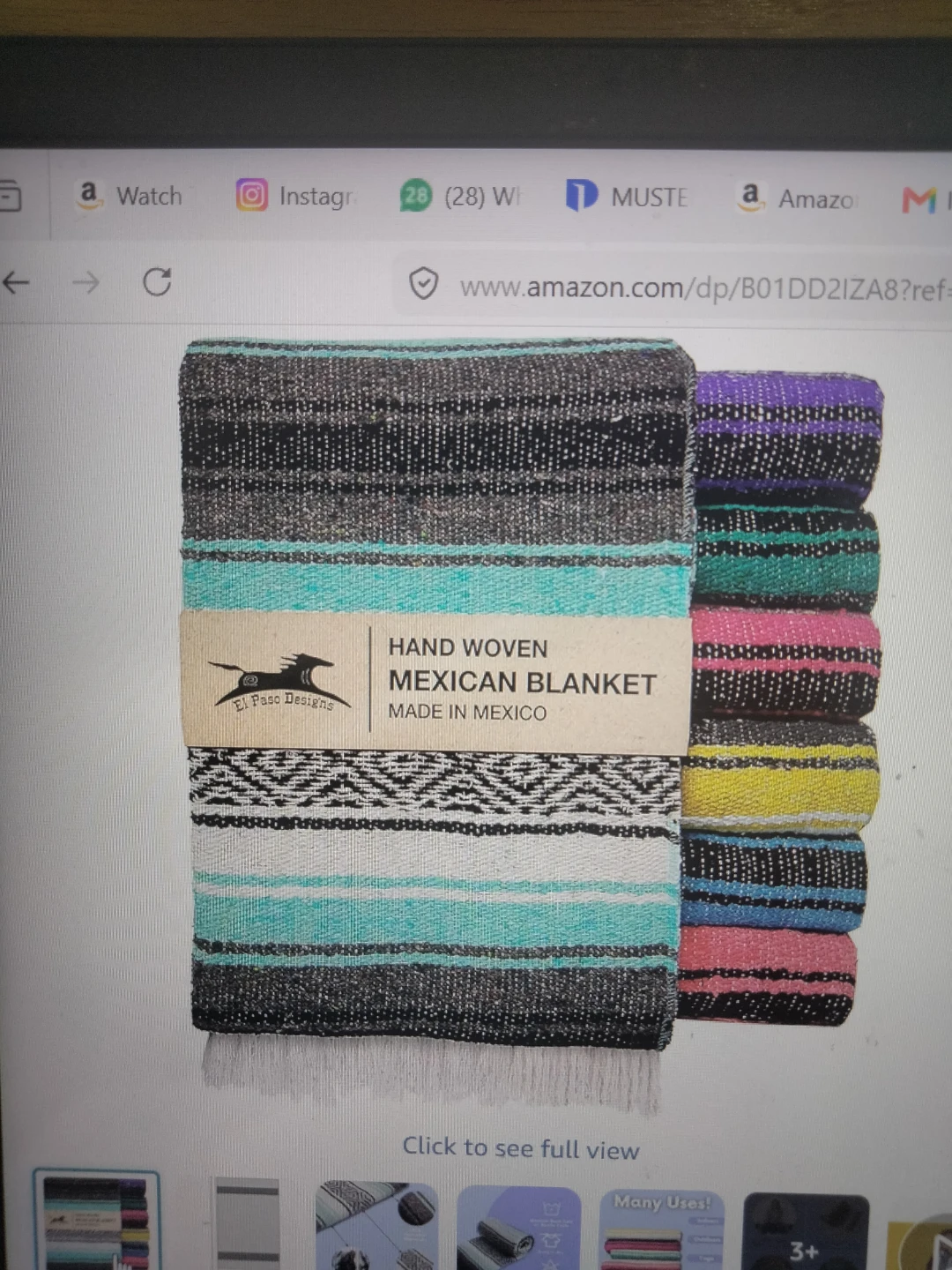 Mexican yoga blanket - photo 2