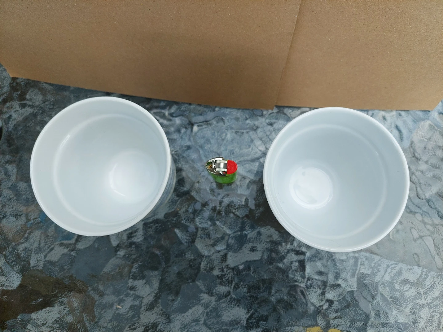 IKEA White Blue Floral Cups - Set of 2 - photo 2