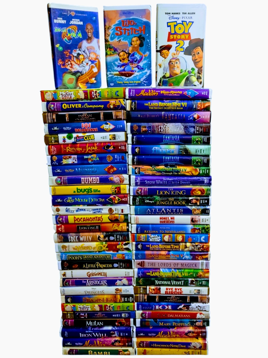 Vintage VHS Clam Shell Movie Tapes 100+
