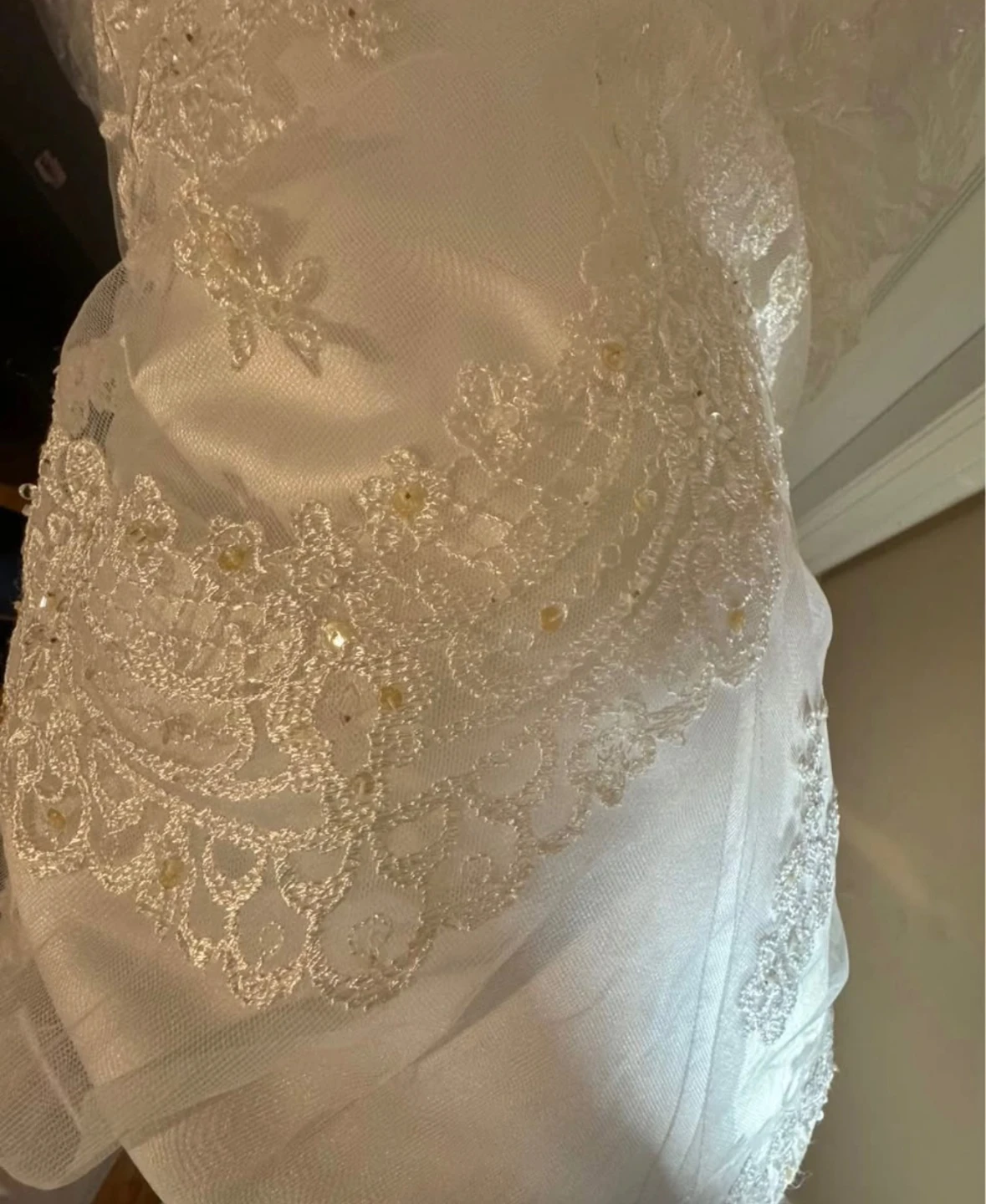 White Lace Wedding Dress - photo 5