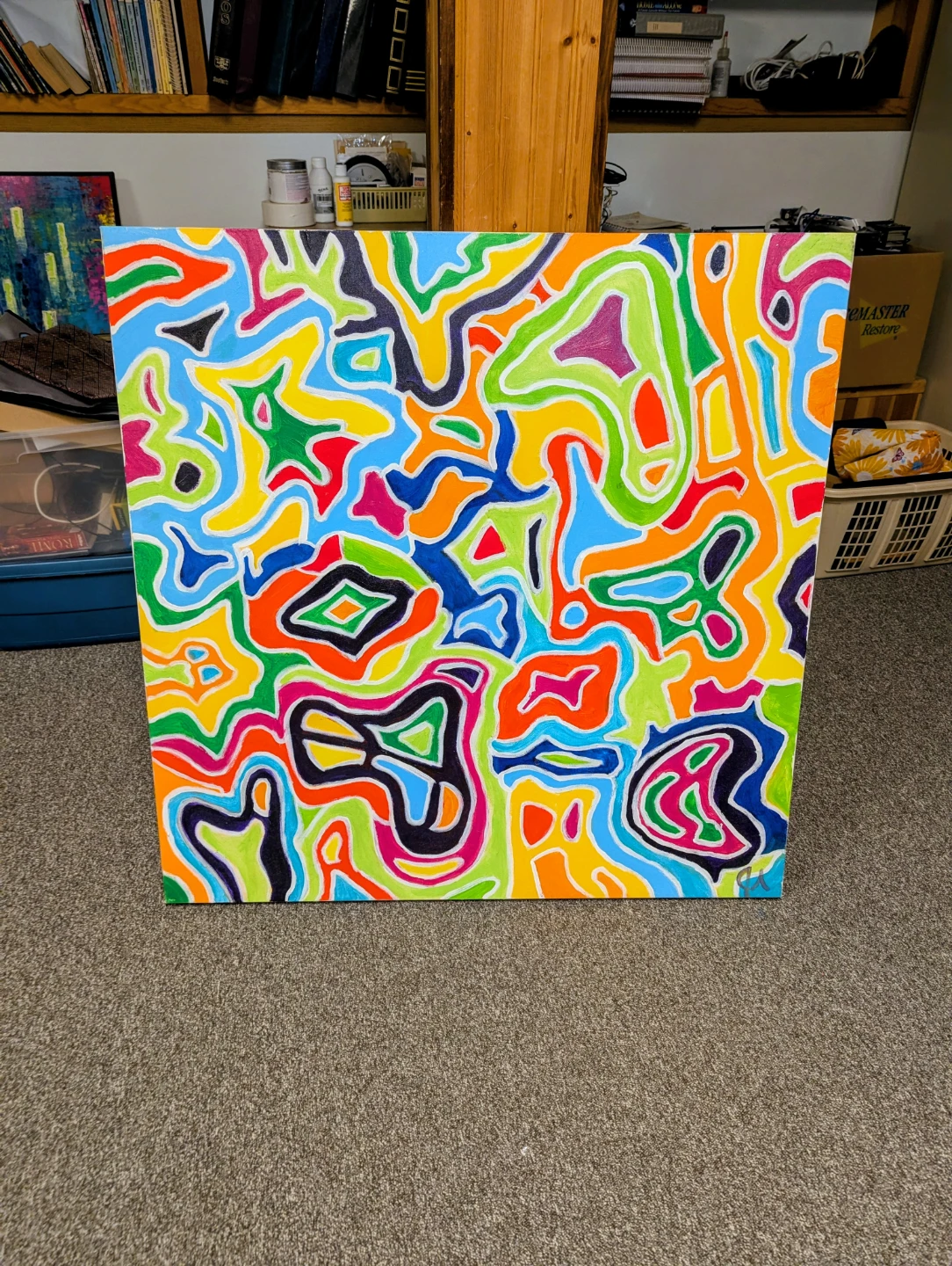 36x36 Original Abstract Art Canvas Painting