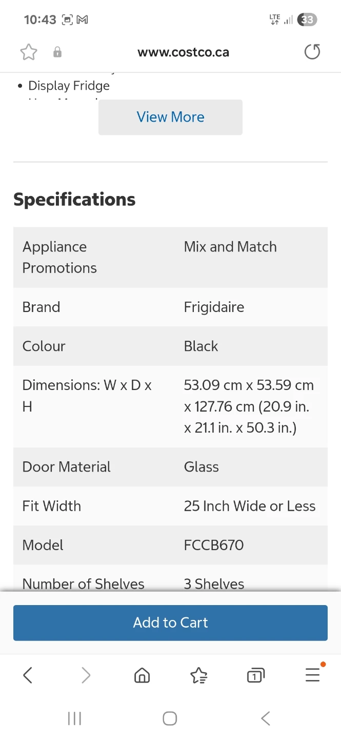 Frigidaire 21 in. 6.0 cu ft. Commercial Glass Display Fridge - photo 3