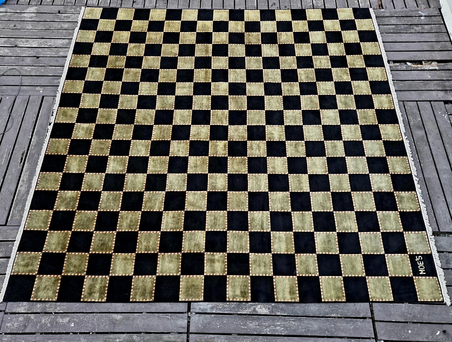 XL Moes Green And Black Carpet Area Rug (Delivery Available) - photo 4