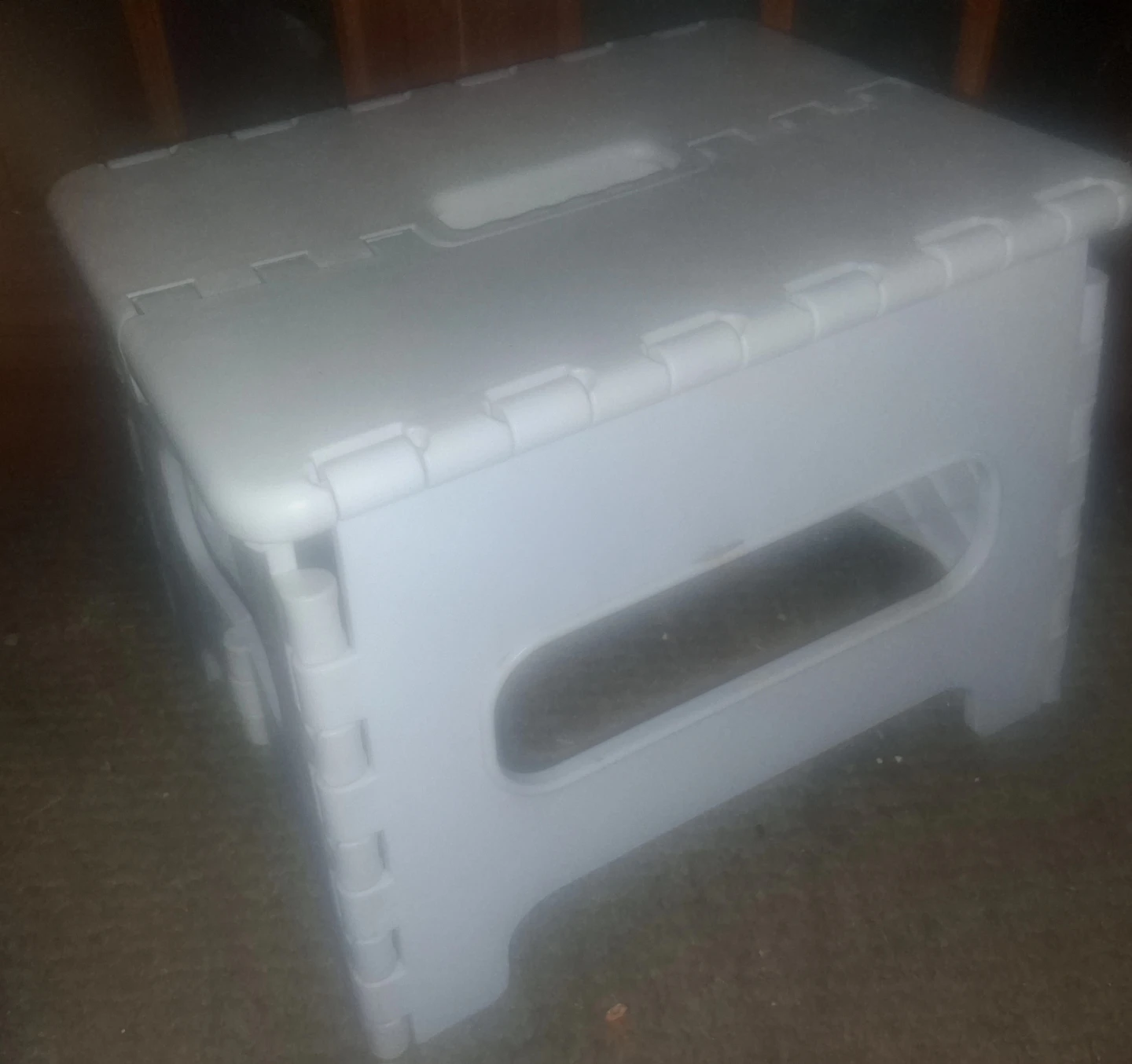 White Folding Step Stool