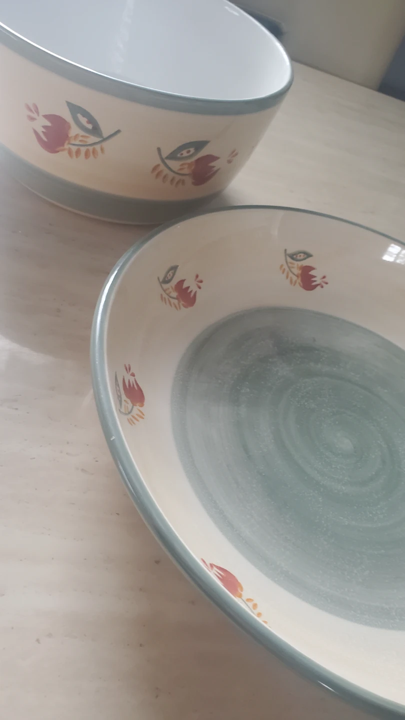 Decorative Ceramic Bowl and Plate Set - photo 5