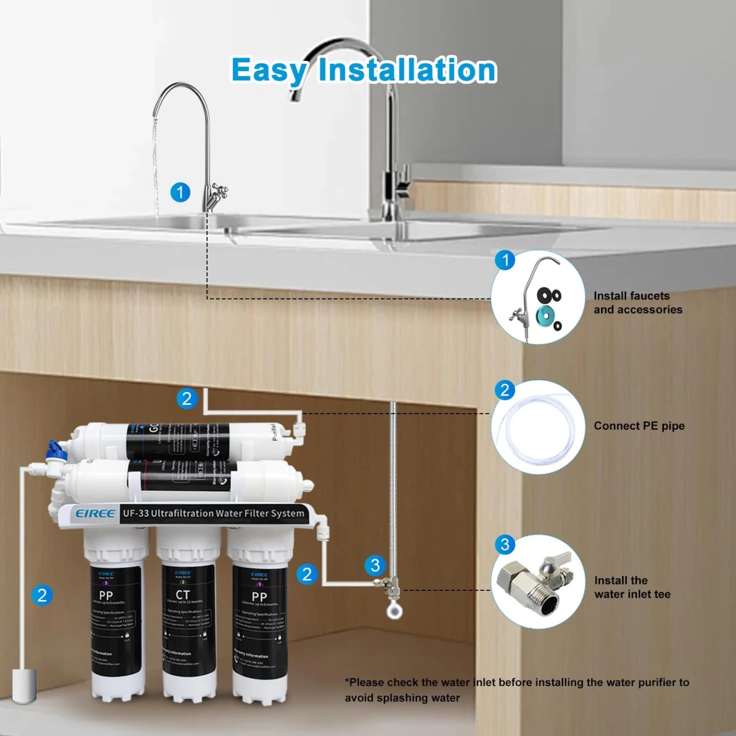 Eiree UF-33 Ultrafiltration Water Filter System - photo 2