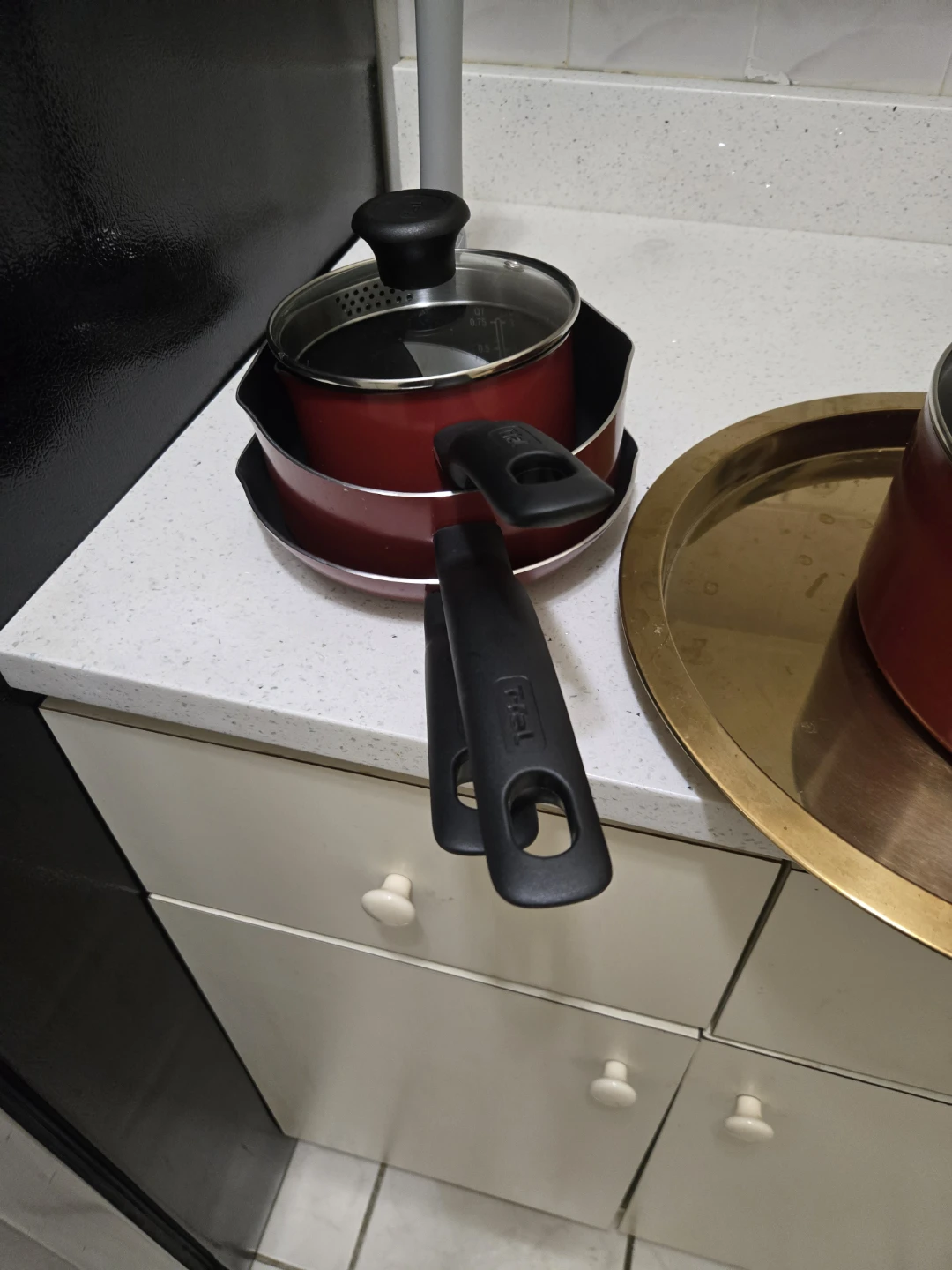 T-fal Red Pot with Lid