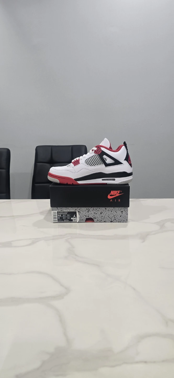 Air Jordan 4 fire red size 9.5 - photo 3