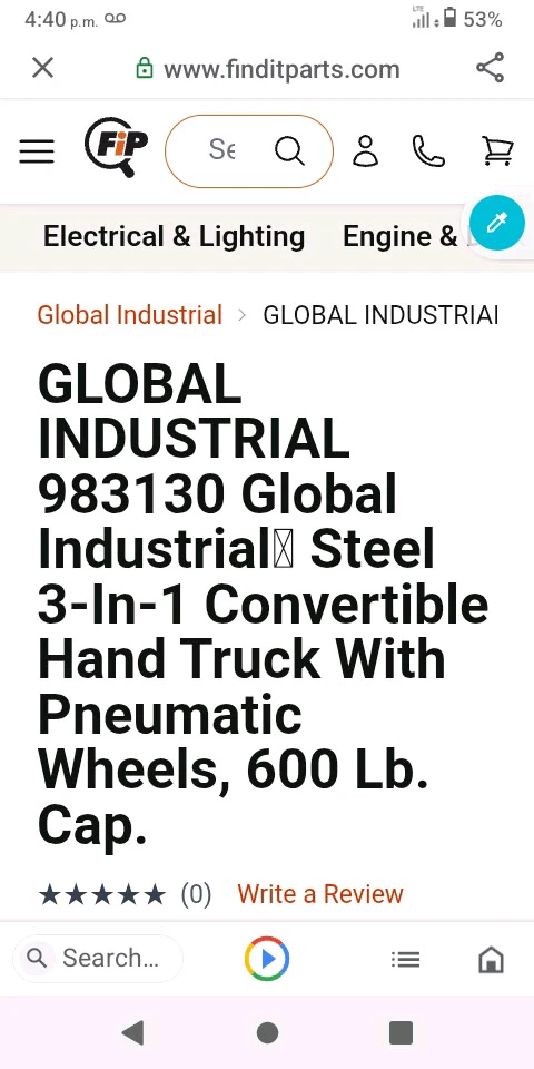 ⚽ Equipment Global Industrial 3-In-1 Convertible Hand Truck - photo 2