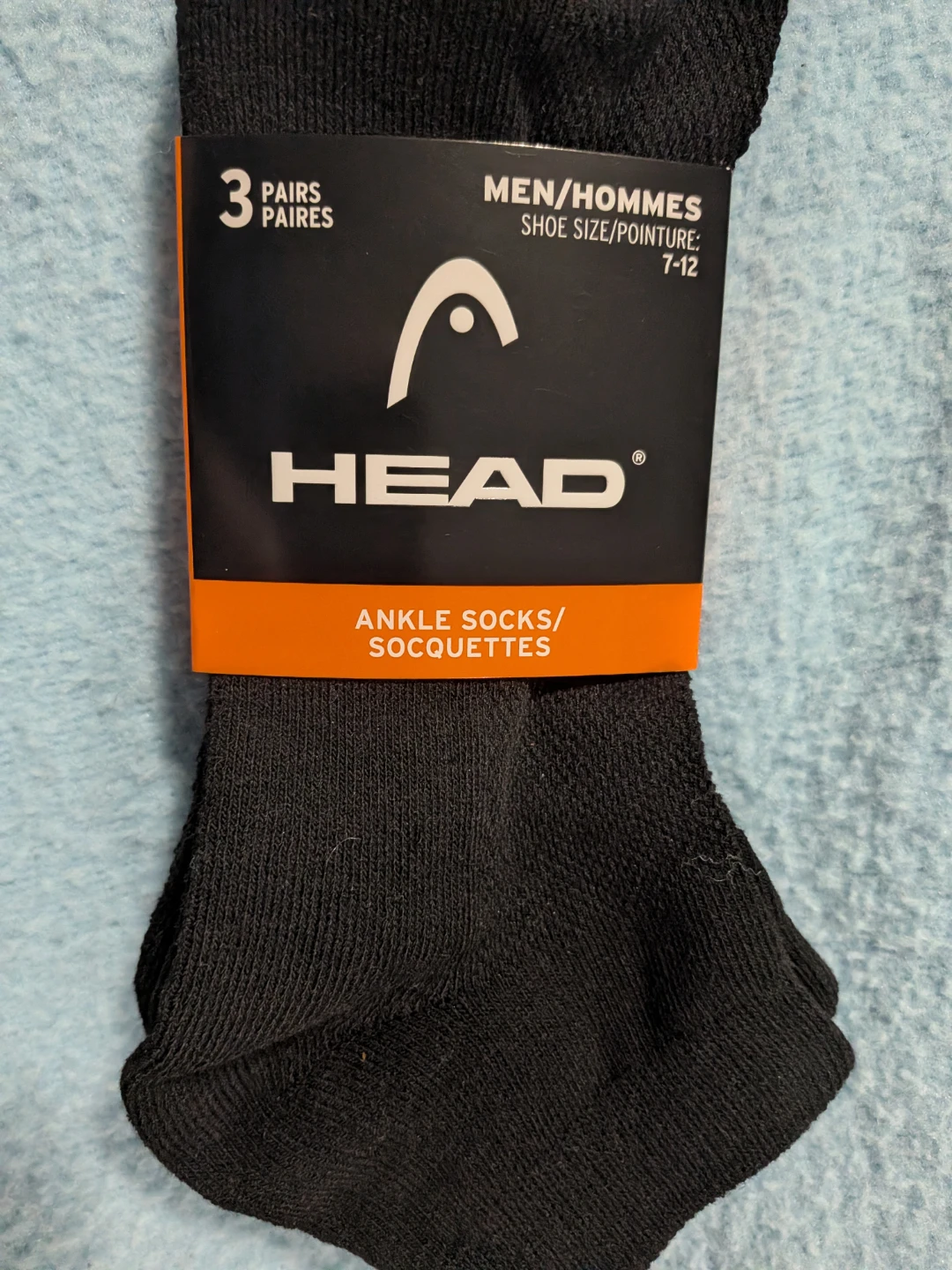 HEAD Men's Ankle Socks (3 Pairs) In black