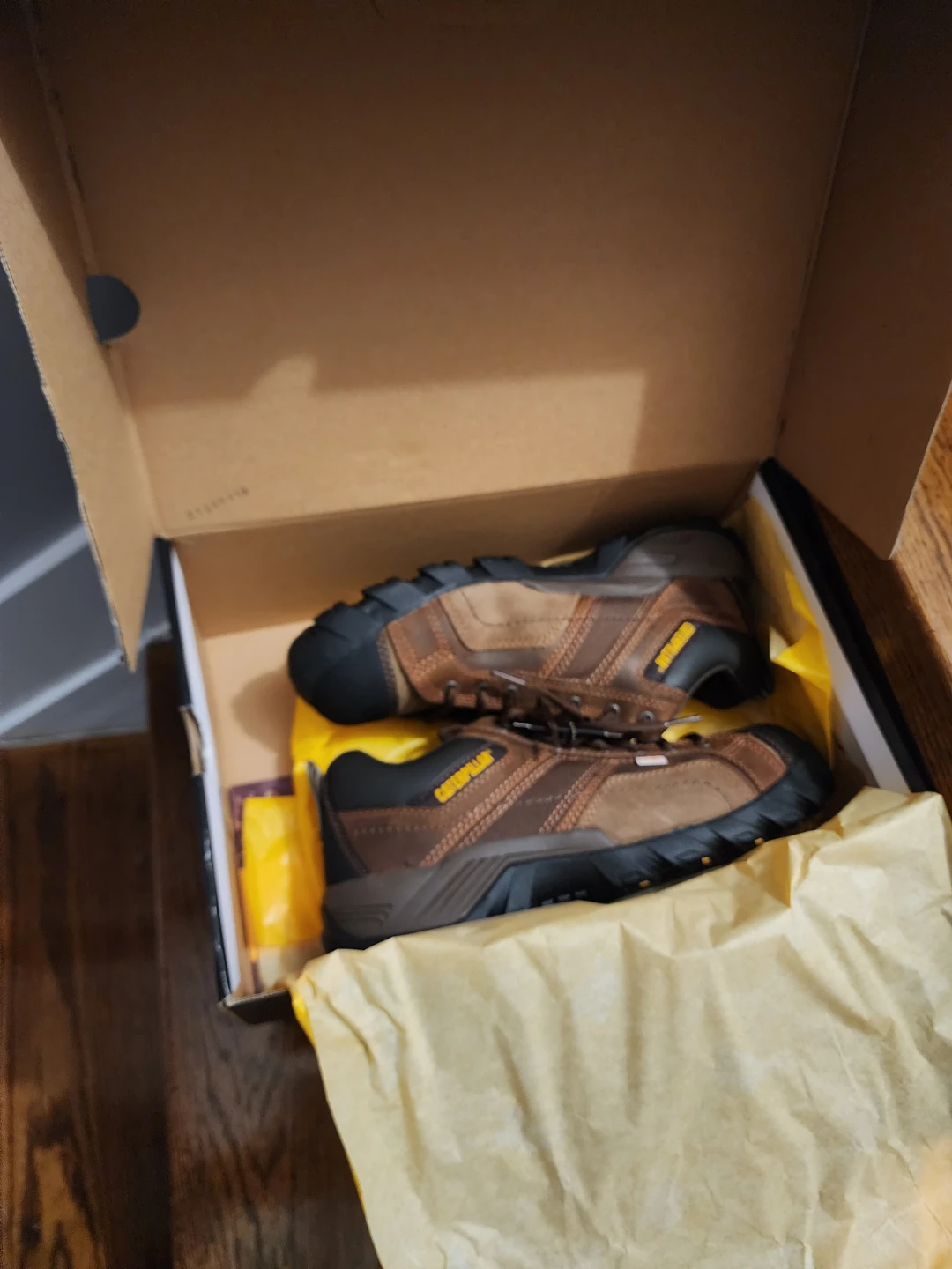 Caterpillar Safety Shoes - Brown, Size 9.5 Wide - photo 2