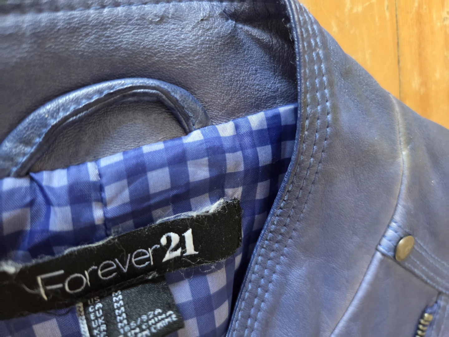 Forever 21 Vegan Leather Biker Jacket (M) - photo 2