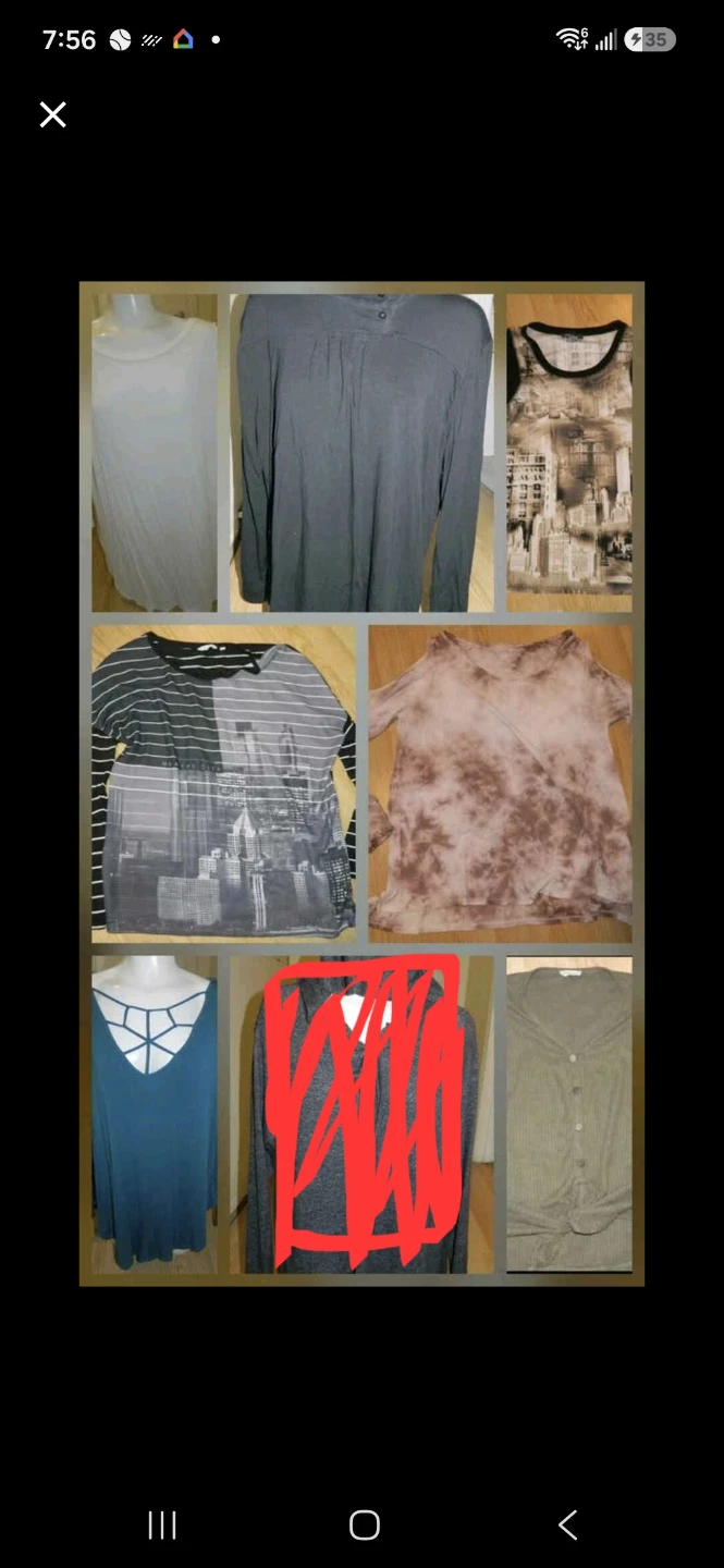 LOT OF 7 WOMENS LONG SLEEVES SIZE L..ALL VGUC-EUC