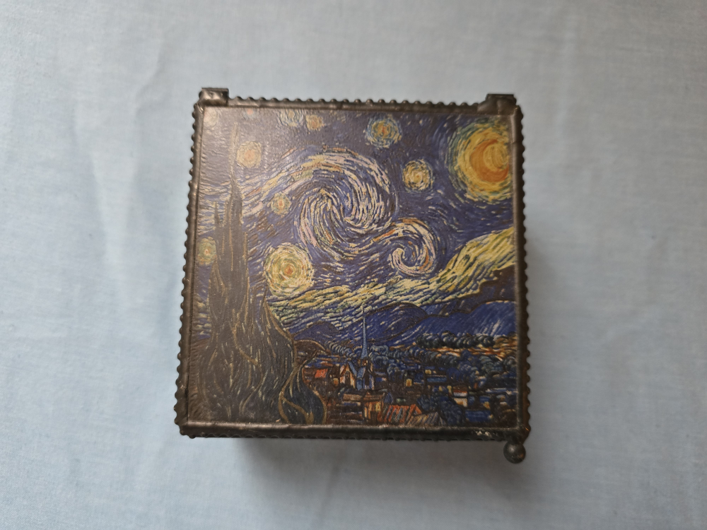 Van Gogh Starry Night Hinged Trinket Box
