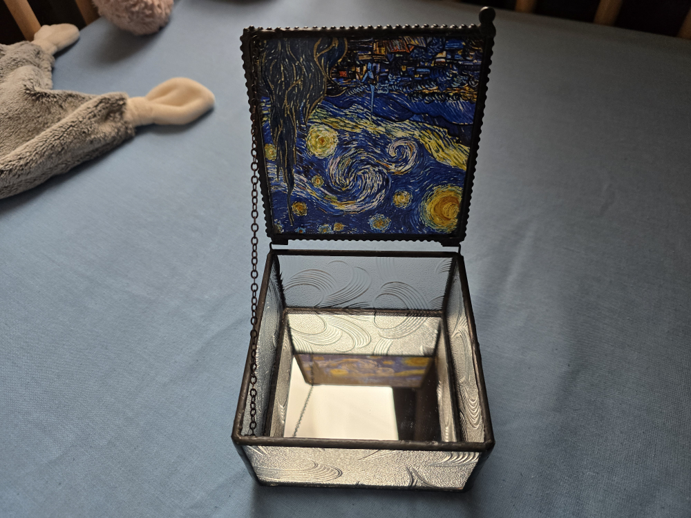Van Gogh Starry Night Hinged Trinket Box - photo 2