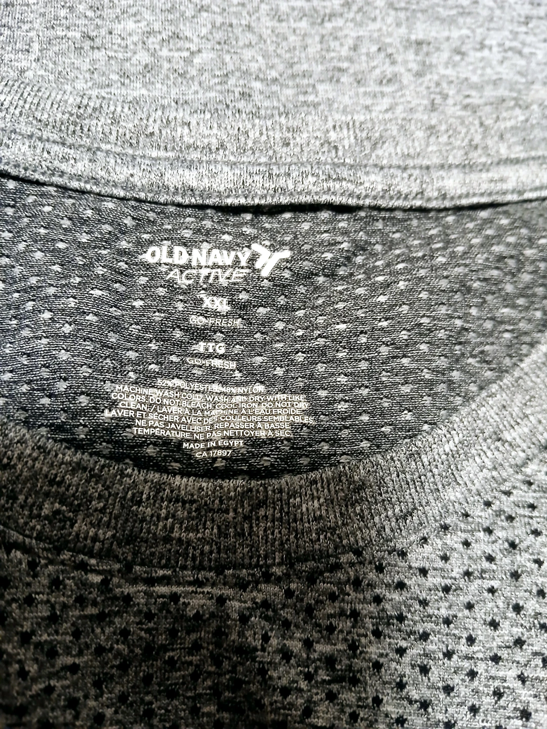 Men XL Grey Old Navy Active T-Shirt - photo 2