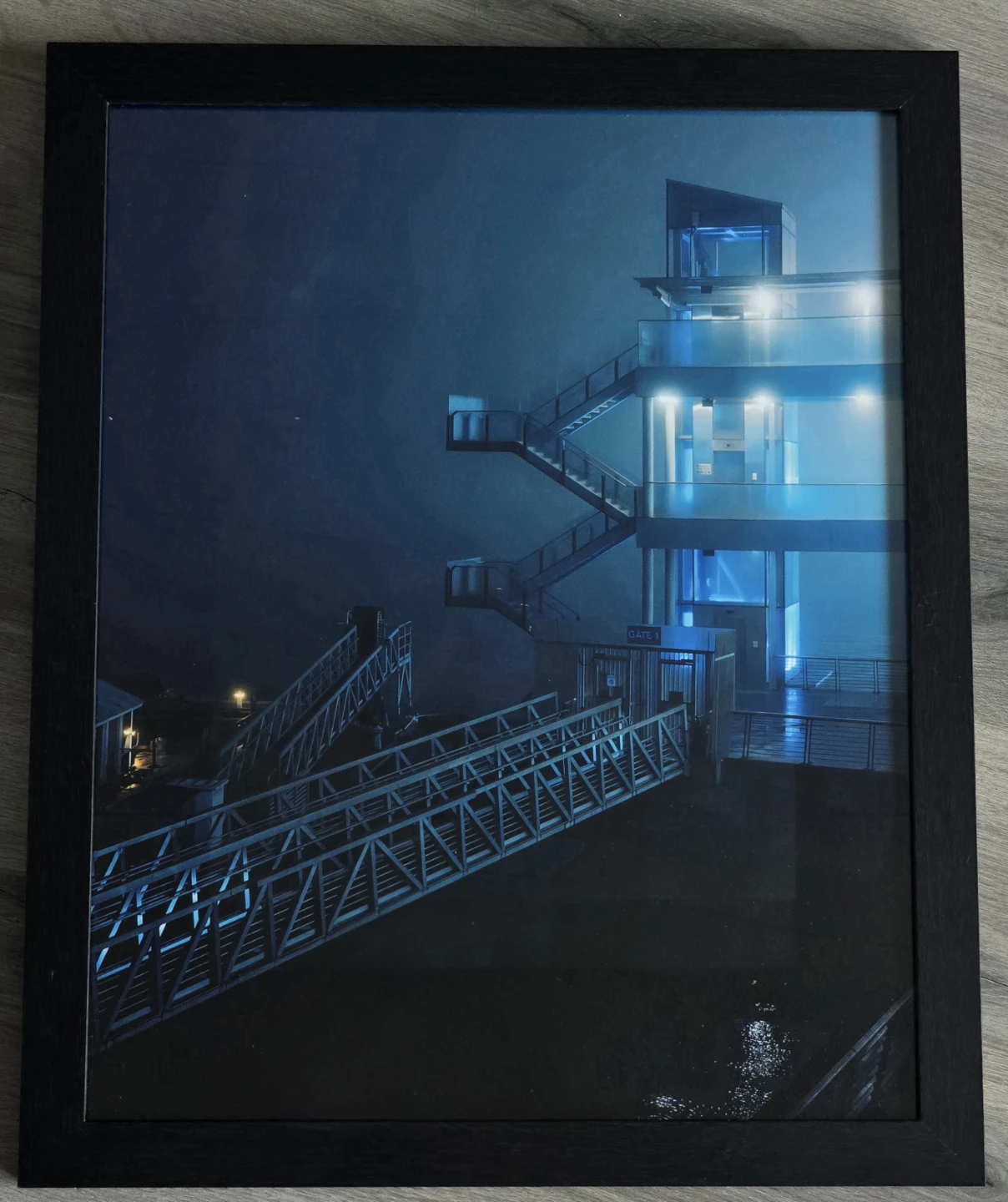 Framed Original Photo Print, Vancouver,  Coal Harbour, 16" x 20"