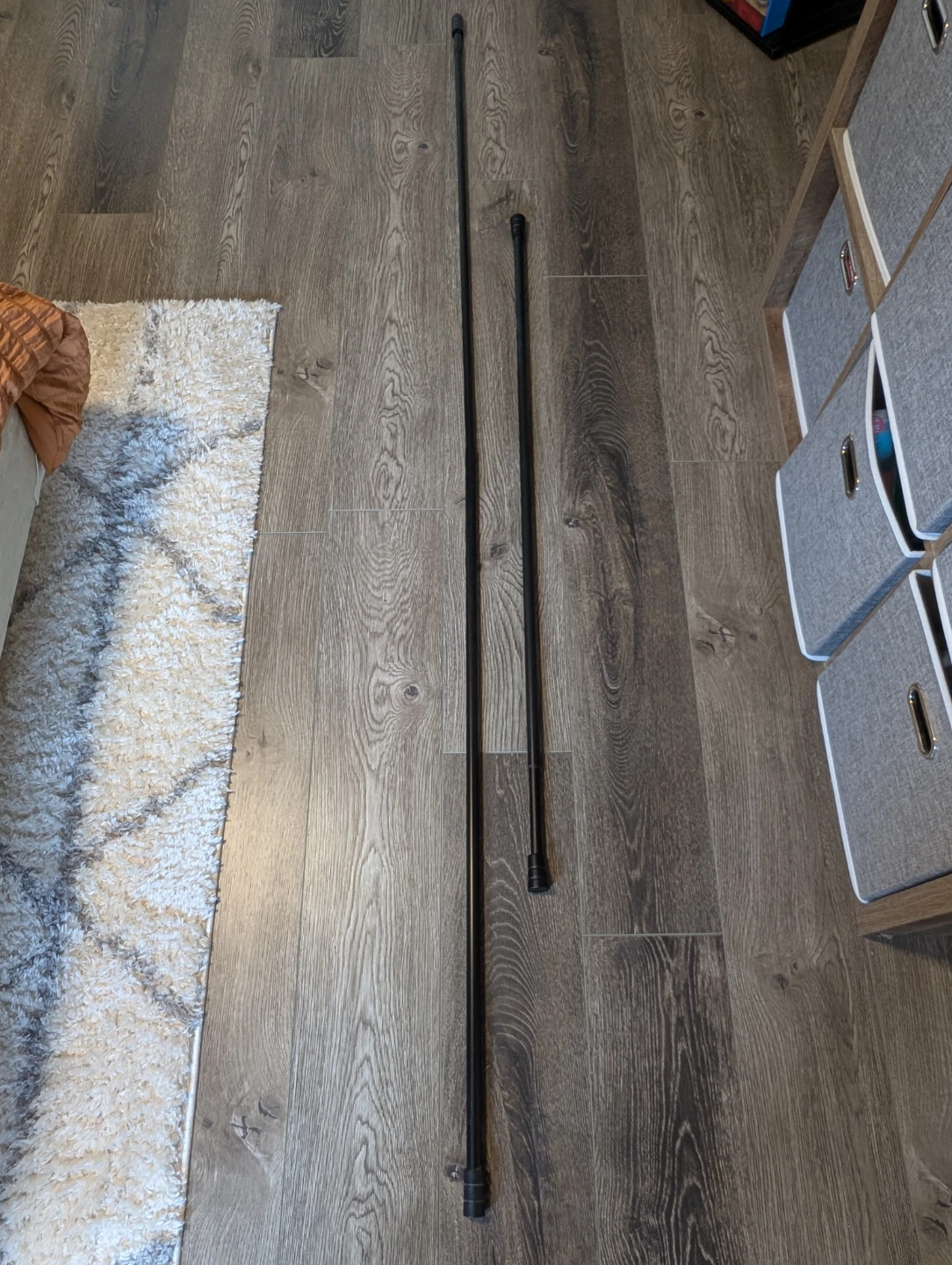 Curtain Rods and Fabric Panels