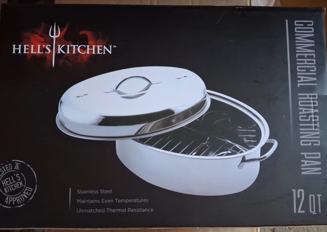 Hell's Kitchen Commercial Roasting Pan 12 Qt