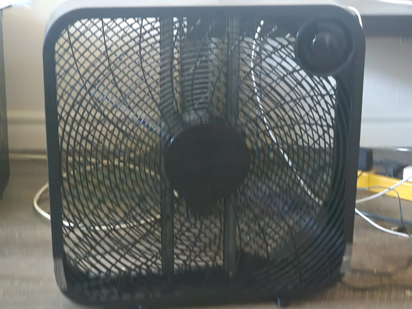 Black Square Box Fan