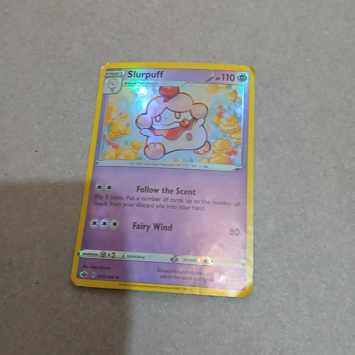 ⚽ Pokemon TCG Slurpuff Card