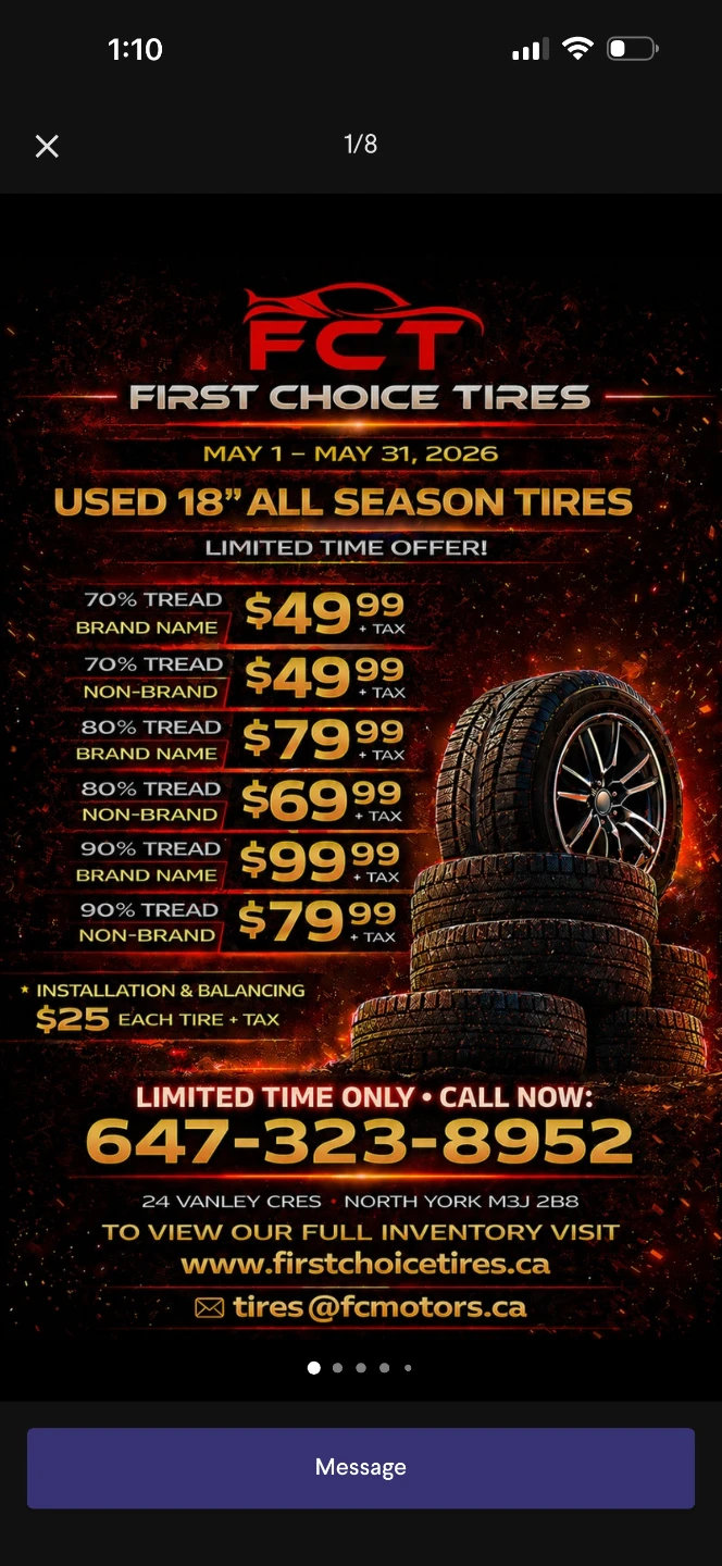 First Choice Tires - Used All Season Tires - photo 2