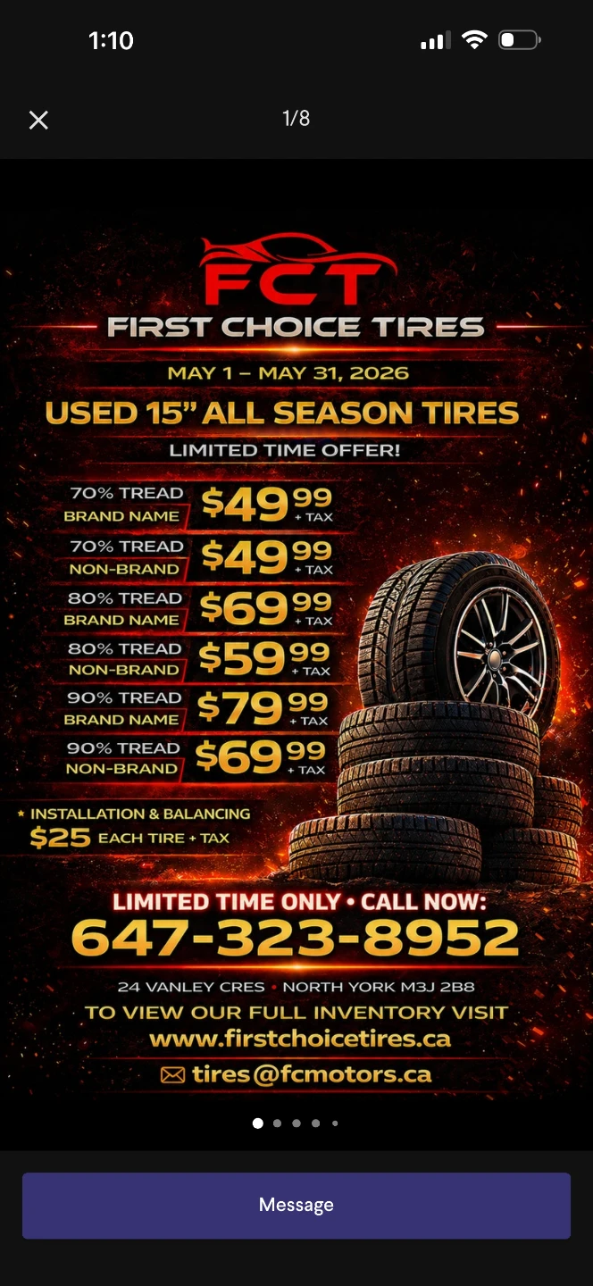 First Choice Tires - Used All Season Tires - photo 5