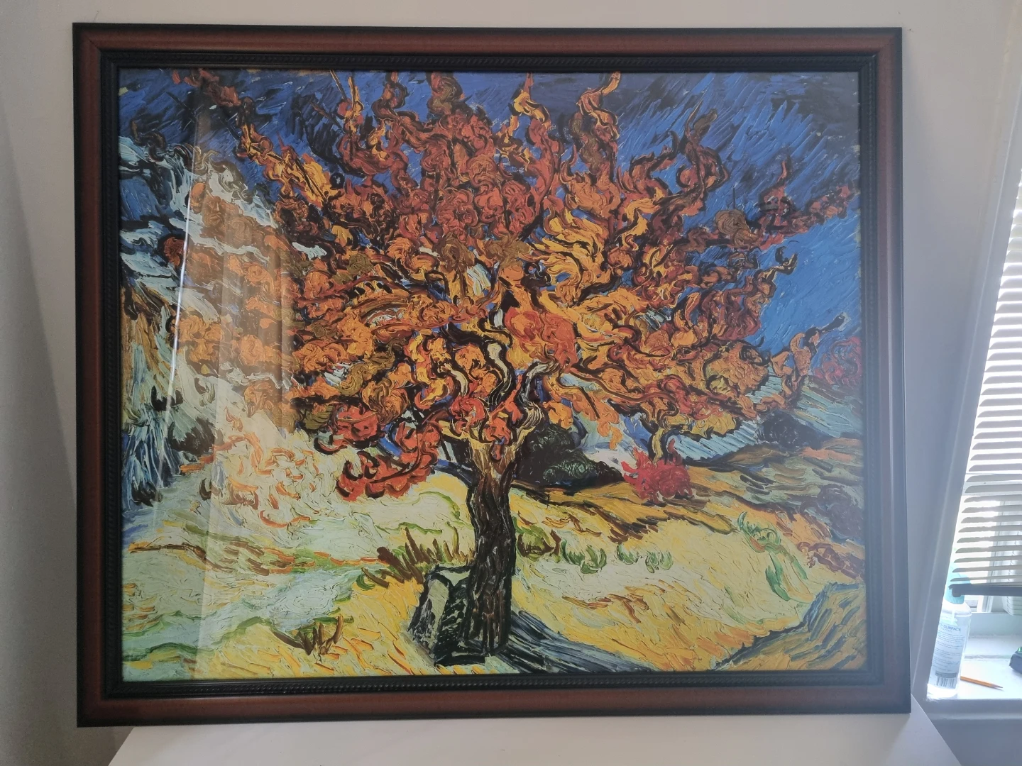 Van Gogh's Mulberry Tree Large Framed Print