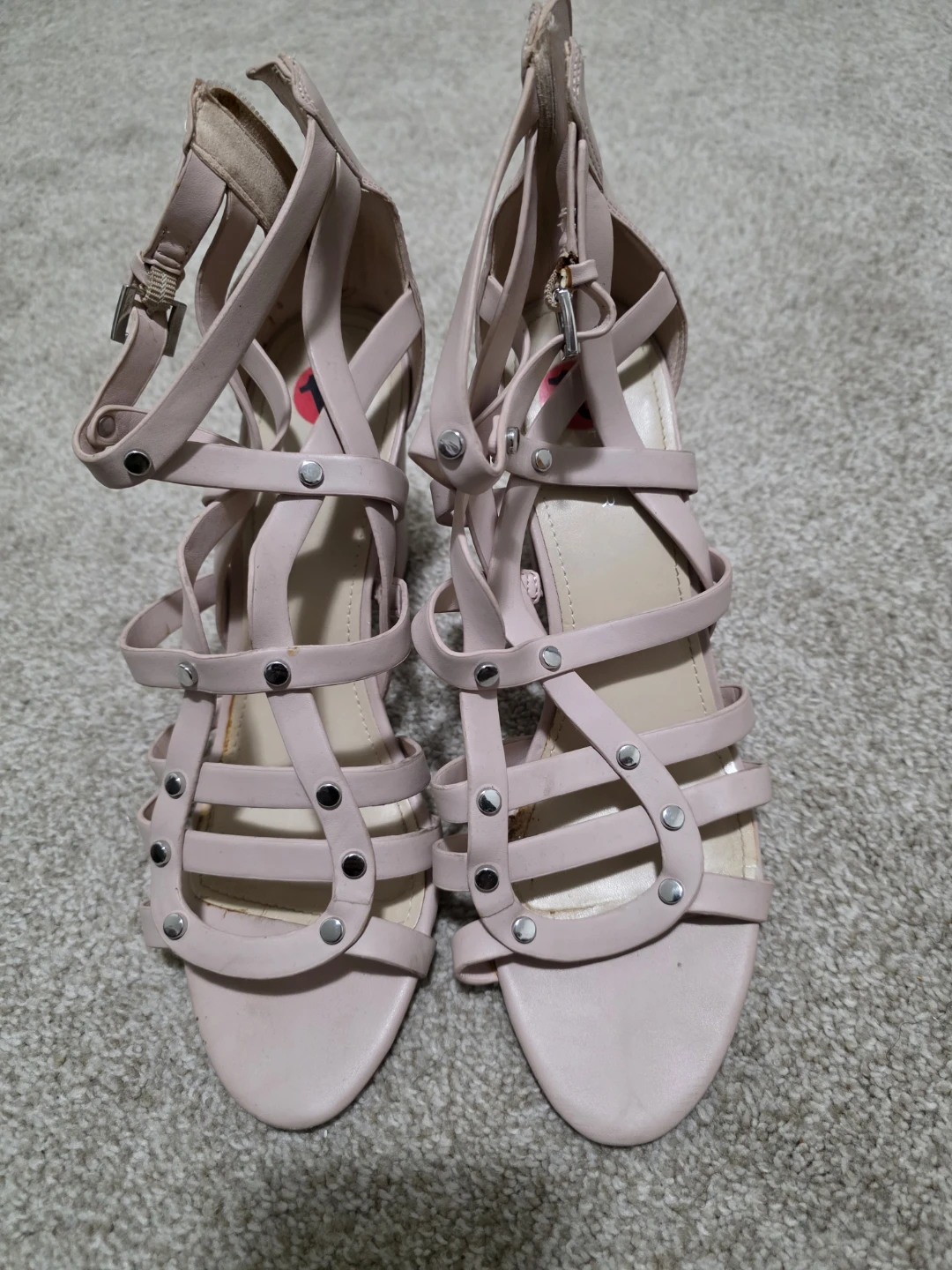 Pale Pink Strappy Heel Sandals - photo 2
