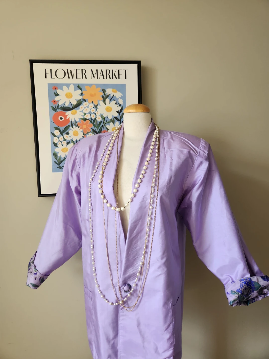 REVERSABLE silk Floral Print Kimono Jacket - photo 2