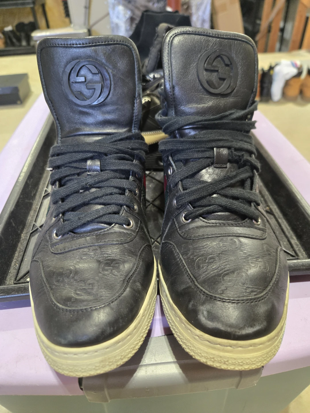 Gucci High Top Sneakers size 9 US